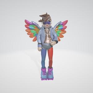 3D CHARACTER WITH WINGS