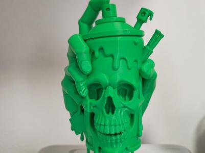 Skull Spray Can