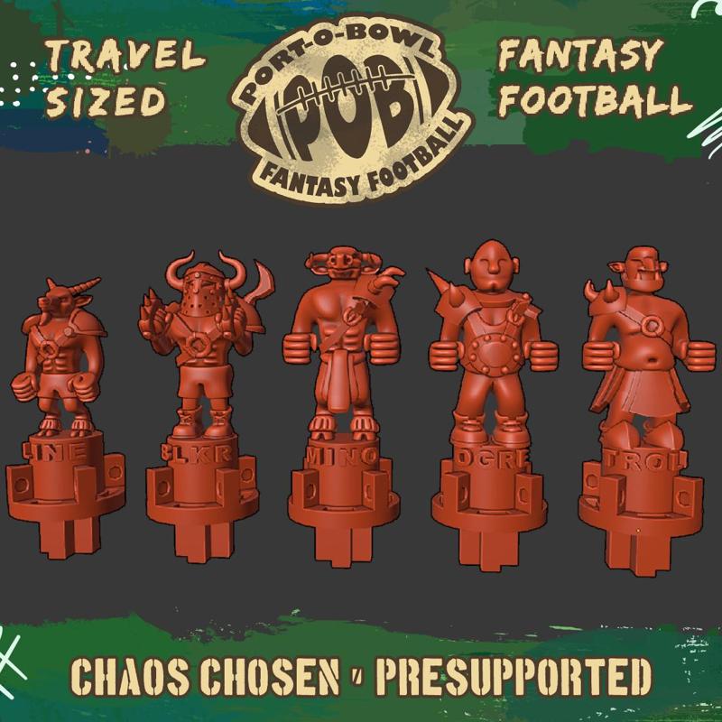 Port-O-Bowl: Travel-sized Fantasy Football Chaos Chosen Team
