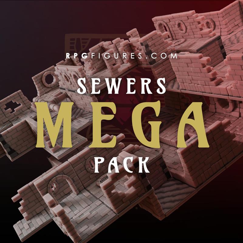 Printable Terrains - Sewers MEGA Pack