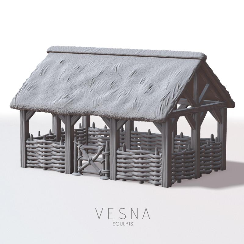 MEDIEVAL BARN | ANIMAL PEN