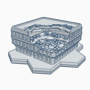 Ruined Building 36 with Hex Base SFRHB036