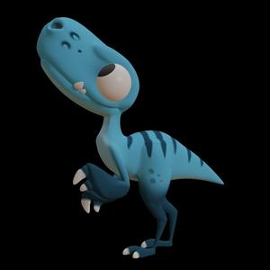 Cute Raptor Figure