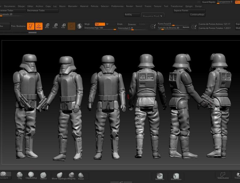 STAR WARS .STL THE MANDALORIAN, Brown Eyes and Mayfeld OBJ. KENNER STYLE ACTION FIGURE.