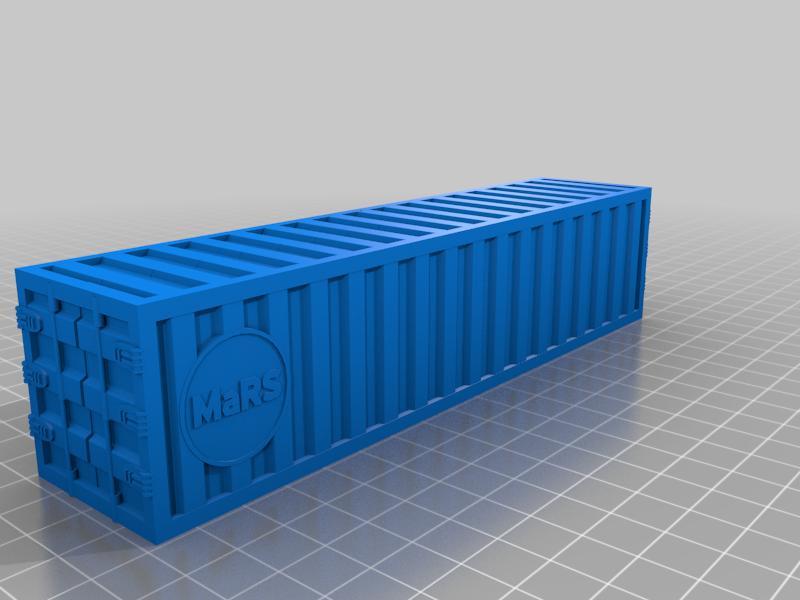 Gaslands Long Container with Mars Logo 