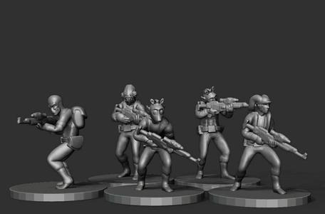 6mm Galaxy Wars Alien Rebellion Commandos