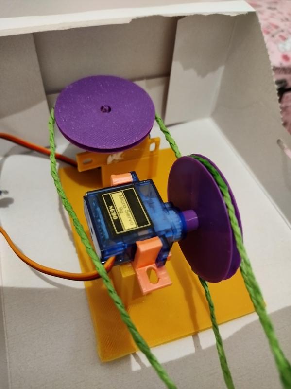 Pulley gear attachment for Micro Servo SG90