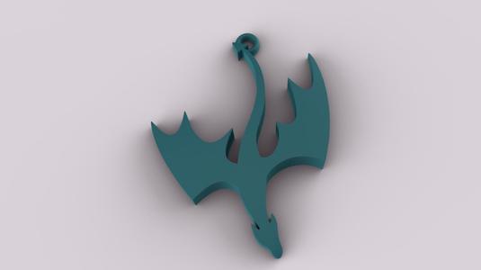 Majestic Dragon Pendant – Epic Keychain & Jewelry Charm