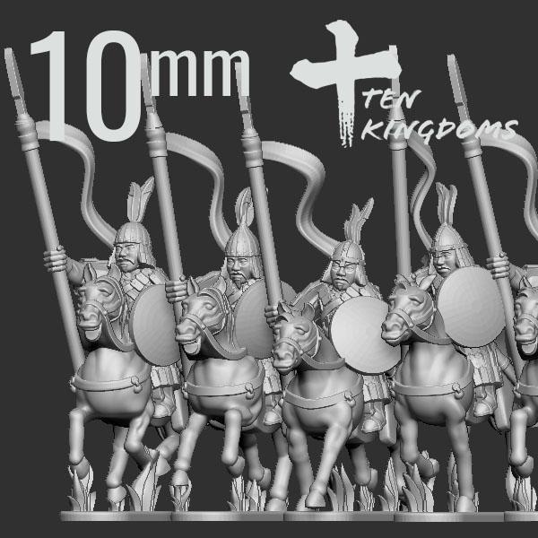 10mm Khitan-Liao Armoured Spear Horse