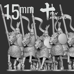 15mm Khitan-Liao Armoured Spear Armoured Horse