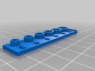 Holes for 3mm 4mm 5mm 6mm 7mm 8mm