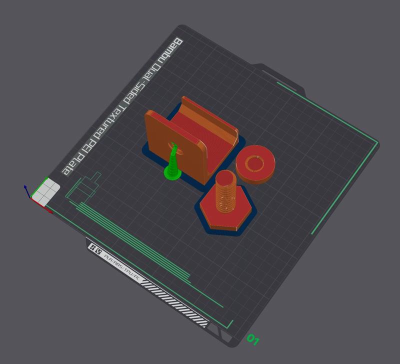 Parametric clamp for CMD Capsule on desk power supply, configured for BROR Ikea workbench