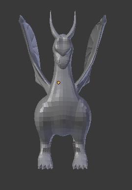 low poly dragon