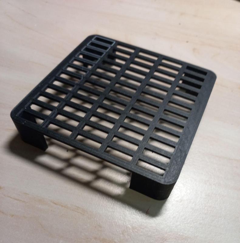 Grille bac alcool résine 3D