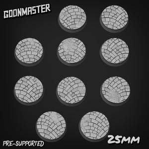 Curved Brick Bases / Toppers 25mm Round x 10