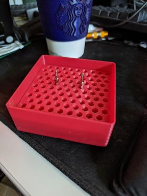Gridfinity 4mm magnetic bit holder