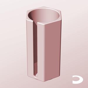 CH68-150-S Slotted Modular Stacking Storage Boxes | Printable Objects - Infinite Containers | stl file for 3d printing