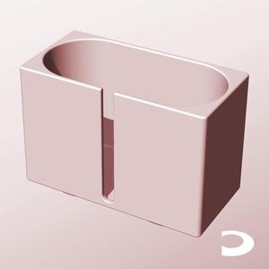 CX68-100-SB Slotted Modular Stacking Storage Boxes | Printable Objects - Infinite Containers | stl file for 3d printing