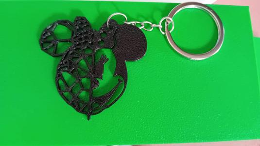 Minnie Mouse keychain, geometric mitar