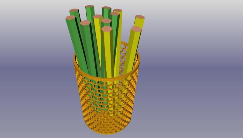 Waben Stift Halter D56 x 85