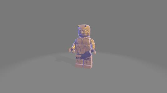 Brick daredevil minifig