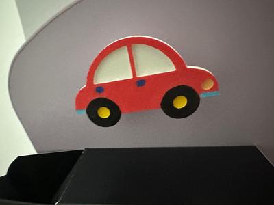 Red Car Magnet Screw Model