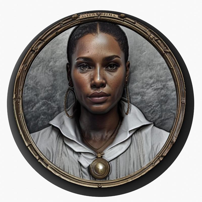 Alicia Keys medallion pendant
