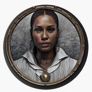 Alicia Keys medallion pendant