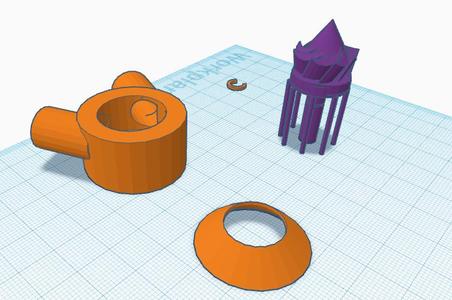 turbo with weird impeller design meant to shred paper