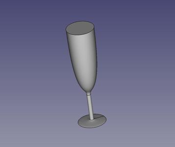 Vase mode champagne glass for party