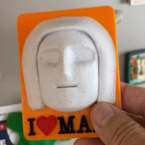 I Love Mars magnet