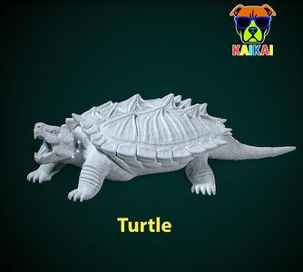 Alligator snapping turtle model - turtle statue - 3D print
