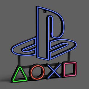 PS Logo Neon Sign