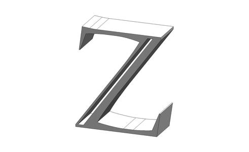 Z Castellar Face Font Letter