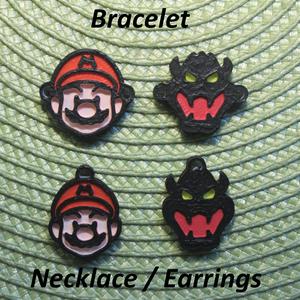 4 Mario #1 Necklaces, Bracelets, Earrings, Jewelry