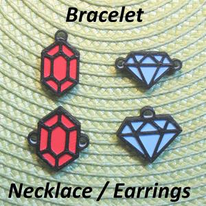 4 Jewels Necklaces, Bracelets, Earrings