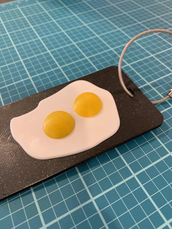 Egg Luggage Tag