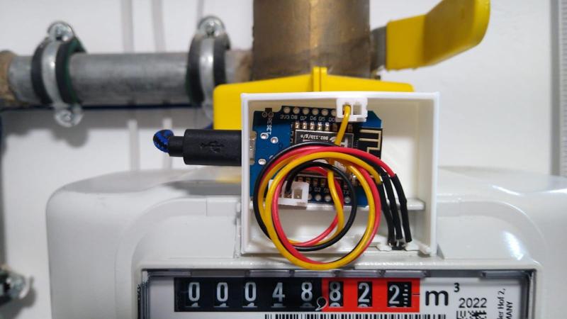 G4 RF1 Gaszähler Gas Meter Readout Adapter with Electronics Space