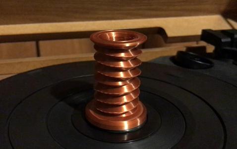 45 Record Adapter with Opposing Screw Thread Illusion