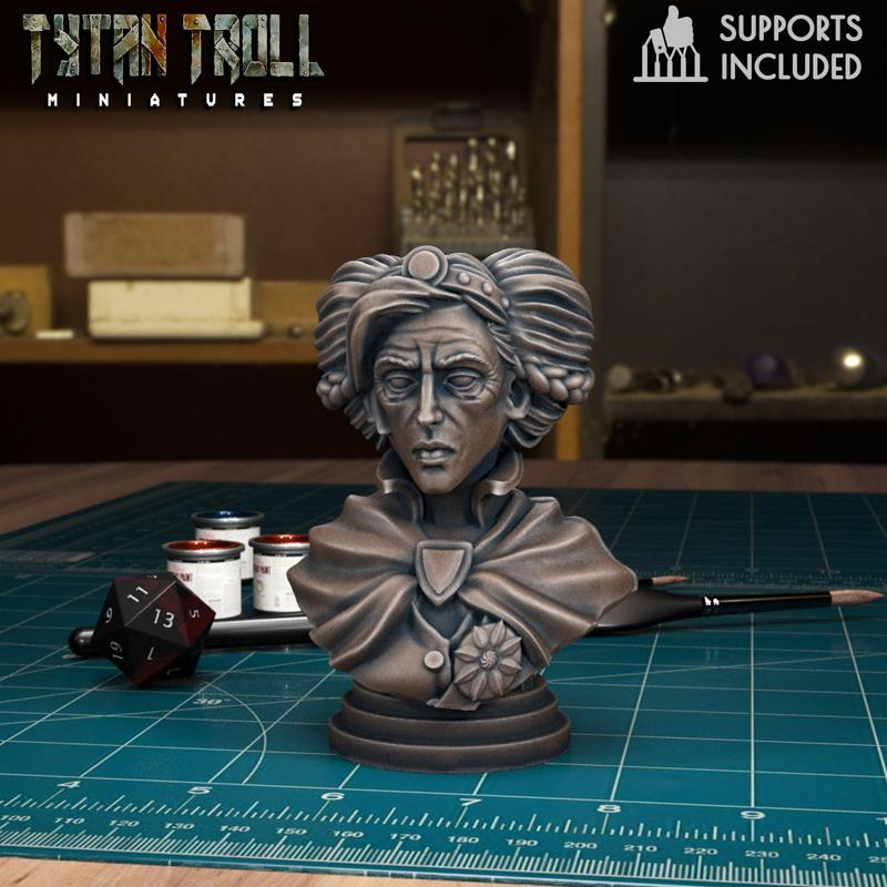 Curse of Strahd - Lady Watcher Bust [Pre-Supported]