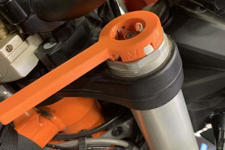 KTM 790 Adventure "R" pre-load adjuster tool.