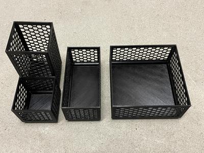 Stackable Boxes with Hexaconal Perforation