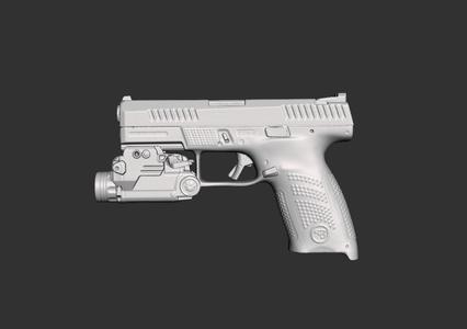 Cz P10 C Nextorch WL30 Real Size Scan 3d Gun Mold