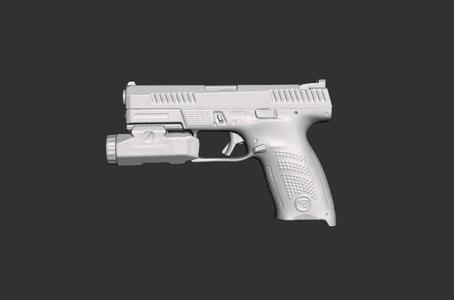 Cz P10 C Inforce APL Real Size Scan 3d Gun Mold