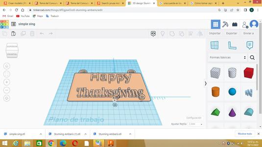 it's a simple sign of Thanksgivinng