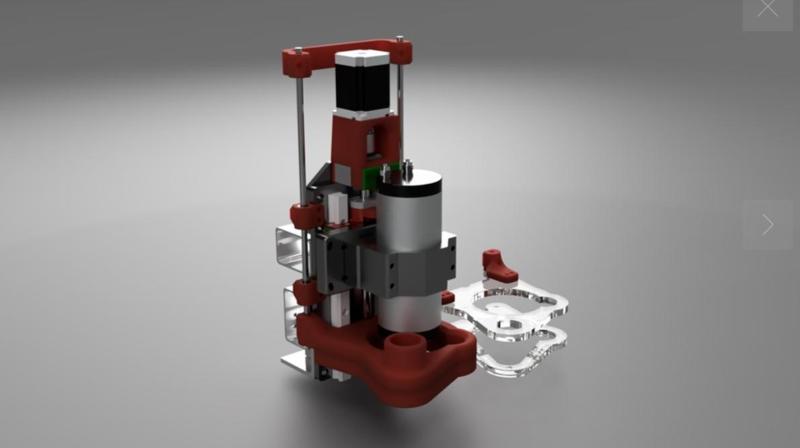 Z independent dust shoe for the PrintNC CNC