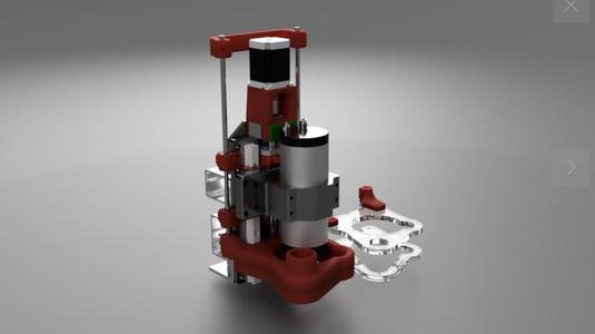 Z independent dust shoe for the PrintNC CNC