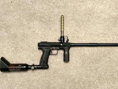 Paintball 10 round tube feed neck adaptor