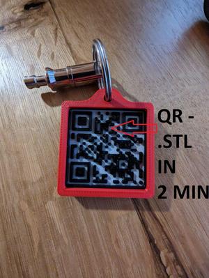 Key QR - your custom QR .STL automatically generated, ready to print