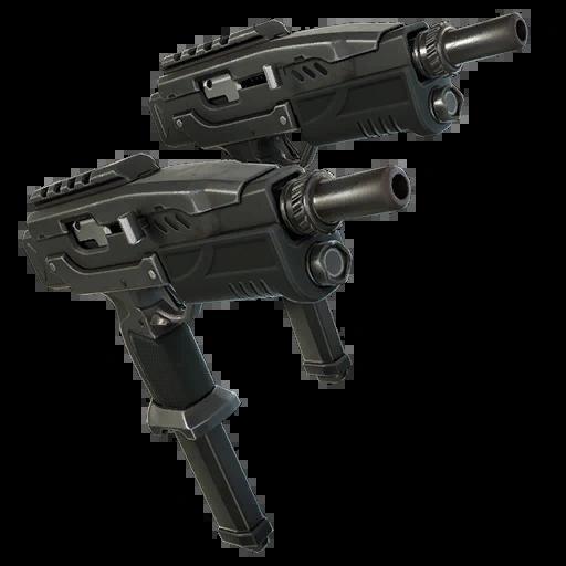 fortnite dual smgs with and without attachments